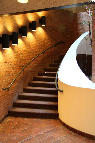 Stairs leading up to Sangre de Cristo Arts Museum. Pueblo, CO.