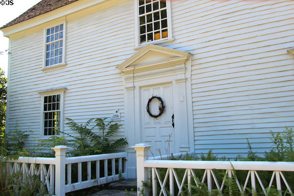 Front door of Thomas Griswold House. Guilford, CT.