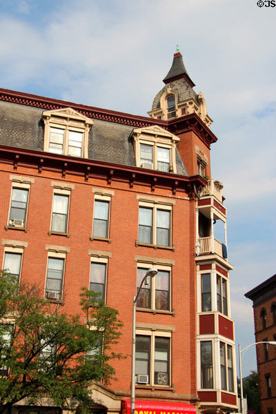 Hotel Capitol (1875) (391 Main St.) with Victorian Gothic & Second Empire styles. Hartford, CT.