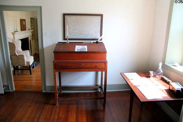 Standing desk at Dr. Hezekiah Chaffee House. Windsor, CT.