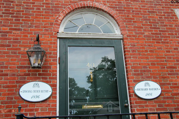 Richard Hayden House (1806) (40 Main St.) which became Episcopal Church Rectory in 1896. Essex, CT.