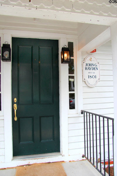 John G. Hayden House (1801) Main St. at Scholes Lane). Essex, CT.