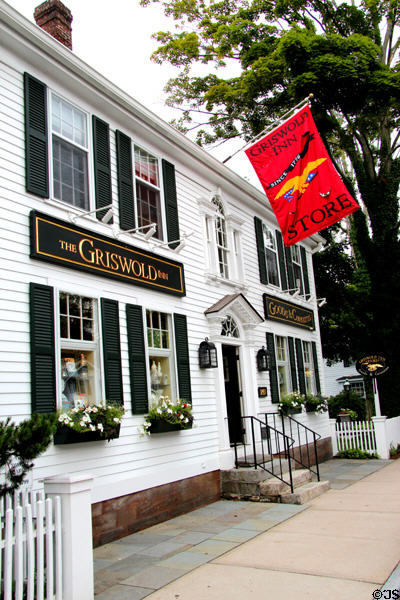 Griswold Inn facade. Essex, CT.