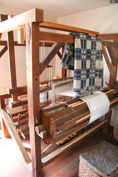 Barn loom at Denison Homestead Museum. Stonington, CT.