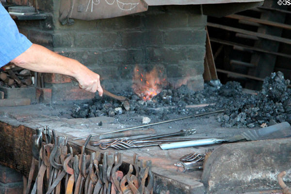 Blacksmith shop at Mystic Seaport. Mystic, CT.