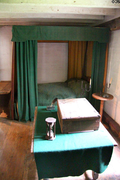 Bible box & bed at Joshua Hempstead House. New London, CT.