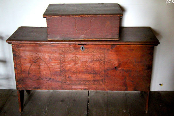 Chest & Bible box at Joshua Hempstead House. New London, CT.