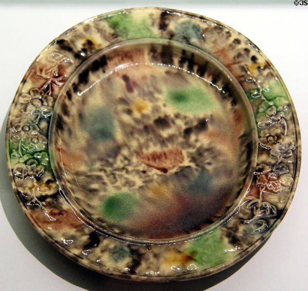 English plate (1760) at Mattatuck Museum. Waterbury, CT.