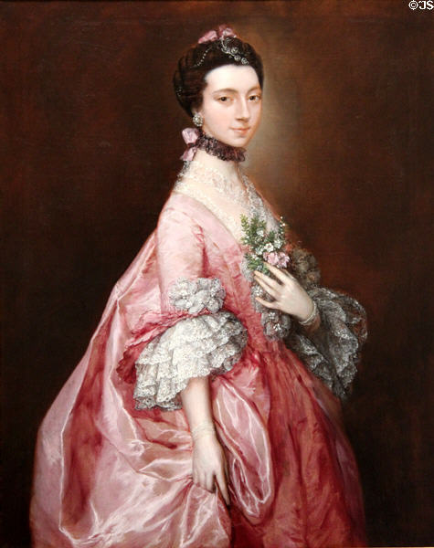 Mary Little, Later Lady Carr portrait (c1763) by Thomas Gainsborough at Yale Center for British Art. New Haven, CT.