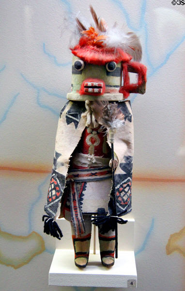 Hopi Kachina doll from Oraibi, AZ at Yale Peabody Museum. New Haven, CT.