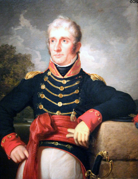 Portrait of Joseph Outen Bogart (c1822) by Rembrandt Peale at Corcoran Gallery of Art. Washington, DC.