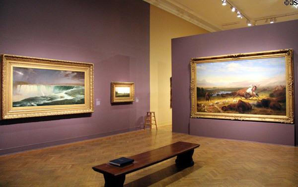 Gallery of American paintings at Corcoran Gallery of Art. Washington, DC.