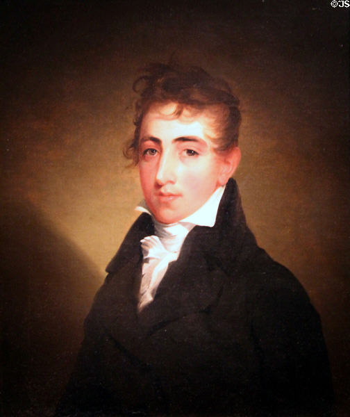 Thomas Ash II, maker of chairs portrait (1807) by Thomas Sully at National Portrait Gallery. Washington, DC.