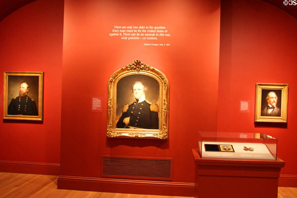 Civil War portrait room at National Portrait Gallery. Washington, DC.