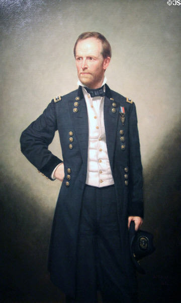 General William Tecumseh Sherman portrait (1866) by George Peter Alexander Healy at National Portrait Gallery. Washington, DC.