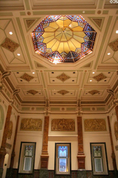 Great Hall (style of 1877) of former U.S. Patent Office building now Smithsonian American Art Museum & National Portrait Gallery. Washington, DC.