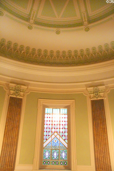 Stairway ceiling of Great Hall of former U.S. Patent Office building now Smithsonian American Art Museum & National Portrait Gallery. Washington, DC.