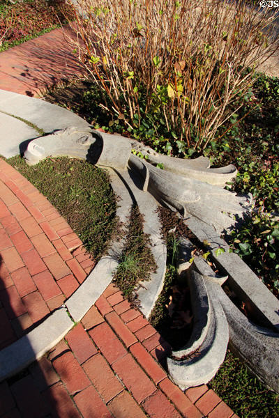 Walkway designs at Dumbarton Oaks. Washington, DC.