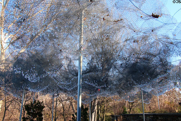 Crystal sculpture at Dumbarton Oaks. Washington, DC.