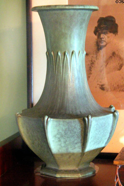 Art Nouveau ceramic vase at Tudor Place. Washington, DC.
