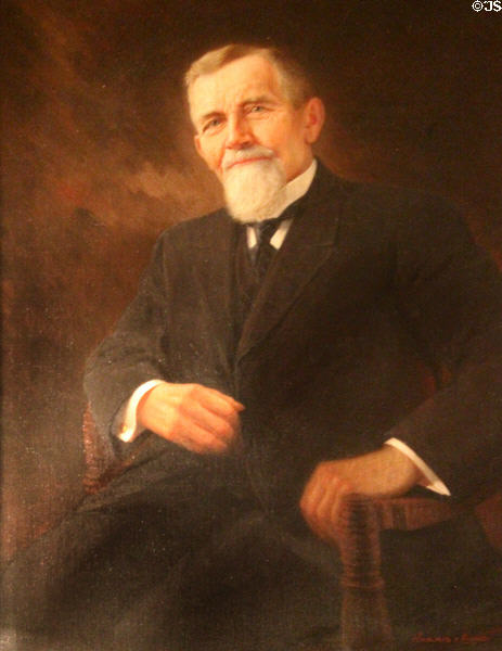 Portrait of Christian Heurich at Christian Heurich Mansion. Washington, DC.