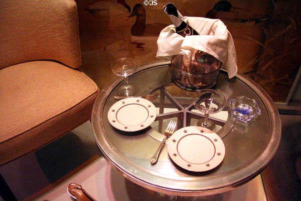 Art deco furnishing from luxury liner United States at National Museum of American History. Washington, DC.