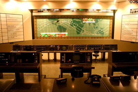 Mission Control Center for all Manned Mercury Missions (1961-5) at Kennedy Space Center. FL.