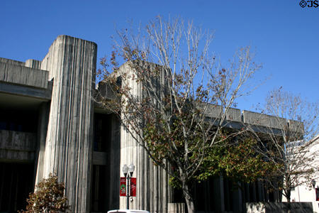 Vertical towers of Orlando Public Library. Orlando, FL.