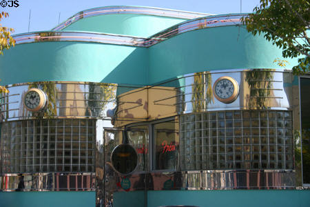 Chrome diner of Mel's Drive-In at Universal Studios. Orlando, FL.