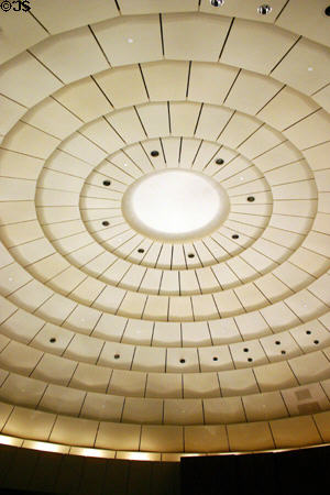 Domed ceiling of Senate chamber of the new State Capitol. Tallahassee, FL.