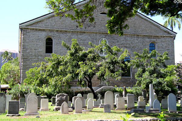 Cemetery of Kawaiaha'o Church. Honolulu, HI.