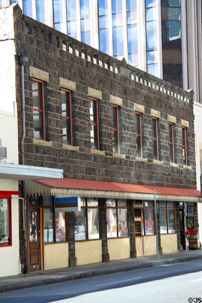 Coral block heritage building (1902) (911 Alakea St.). Honolulu, HI.