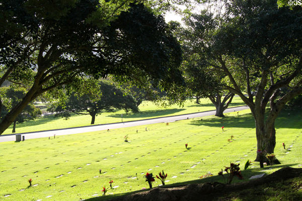 National Memorial Cemetery of the Pacific in Puowaina (Punchbowl) Crater. Honolulu, HI.