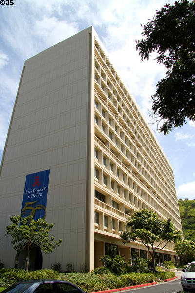 Hale Mānoa (1962) at University of Hawai'i. Honolulu, HI. Architect: I.M. Pei.