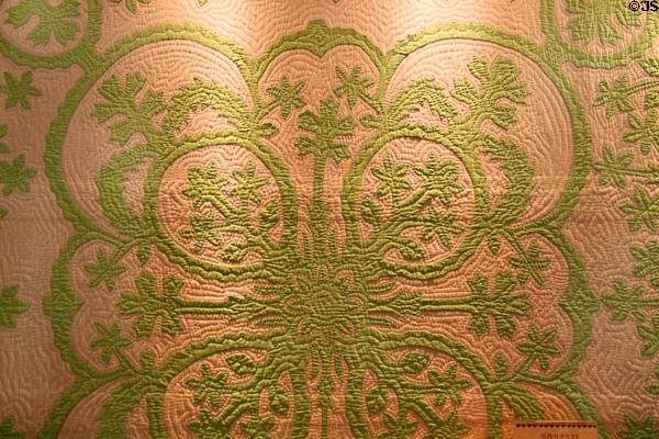 Hawaiian quilt at Polynesian Cultural Center. Laie, HI.