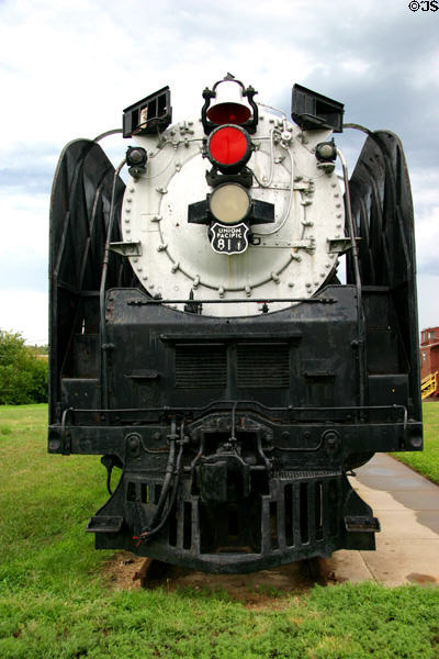 Union Pacific steam locomotive 814 at Railwest Museum. Council Bluffs, IA.