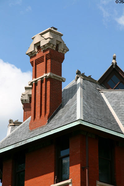 Chimney of Brucemore. Cedar Rapids, IA.