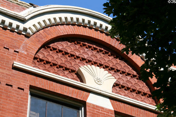 Brickwork details of Leon Mannheimer Home. Chicago, IL.