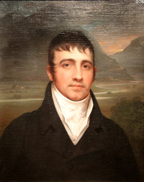 Portrait of Samuel Fisher Bradford (1803-8) by Rembrandt Peale at Art Institute of Chicago. Chicago, IL.