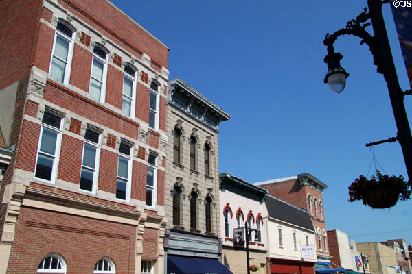 310-16 Main St. streetscape of Vincennes. Vincennes, IN.