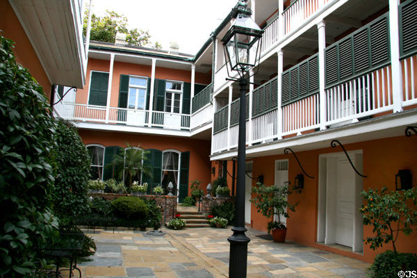 Courtyard of heritage Williams Residence & Maisonette occupied by Historic New Orleans Collection. New Orleans, LA.
