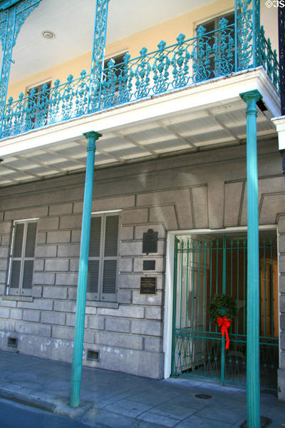 Gallier House (1857) (1132 Royal St.). New Orleans, LA. Architect: James Gallier, Jr.. On National Register.