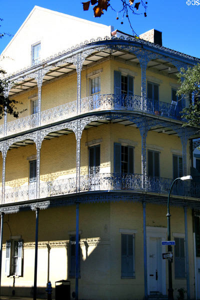 Henry Raphael Denis House (1834) , then home of Japanese chemist Jokichi Takamine, discoverer of Adrenaline (600 Esplanade at Chartres St.). New Orleans, LA.