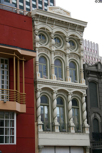 Merchants Mutual Insurance Co. Building (622 Canal St.) with twisted columns. New Orleans, LA.