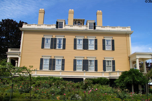 Garden view of Rotch-Jones-Duff House. New Bedford, MA.