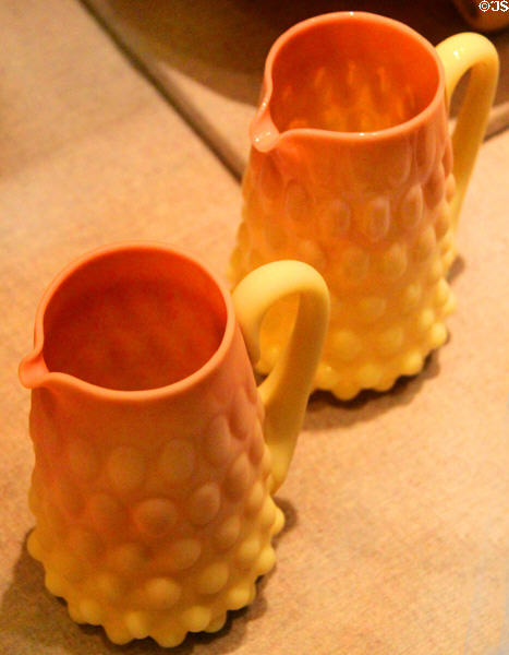 Mount Washington Glass Co. pitchers at New Bedford Whaling Museum. New Bedford, MA.
