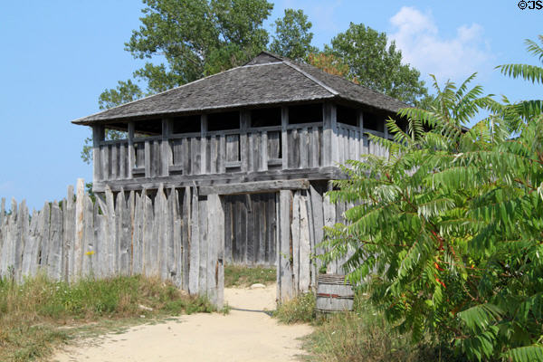 Fort (as 1622) at Plimouth Plantation. Plymouth, MA.