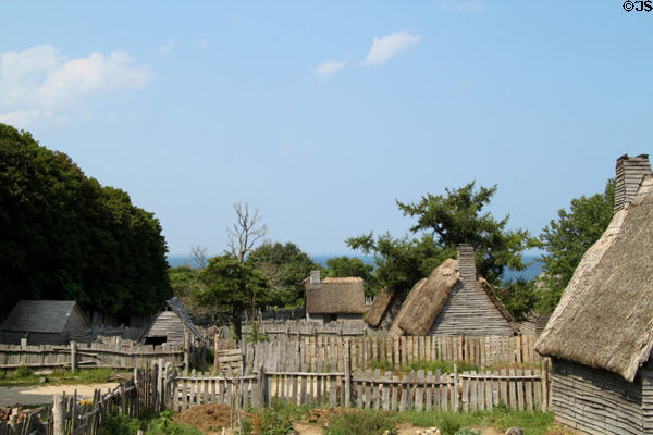 Village setting at Plimouth Plantation. Plymouth, MA.