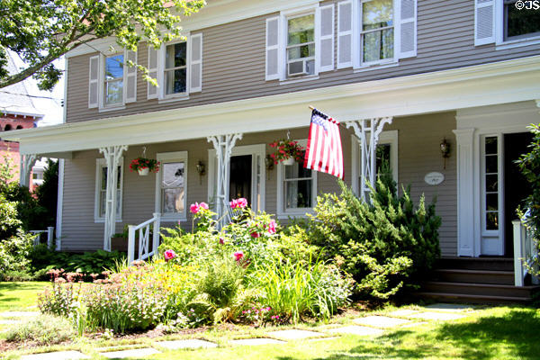 Naaman Dillingham house (aka Cape Canal Office) (c1827) (4 Jarves St.). Sandwich, MA. Style: Greek Revival.