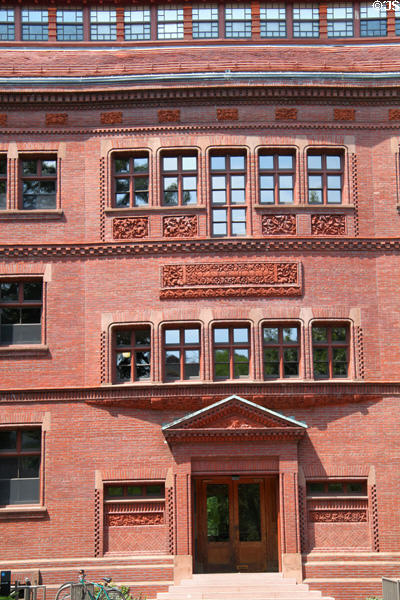 Brickwork of Richardson's Sever Hall. Cambridge, MA.
